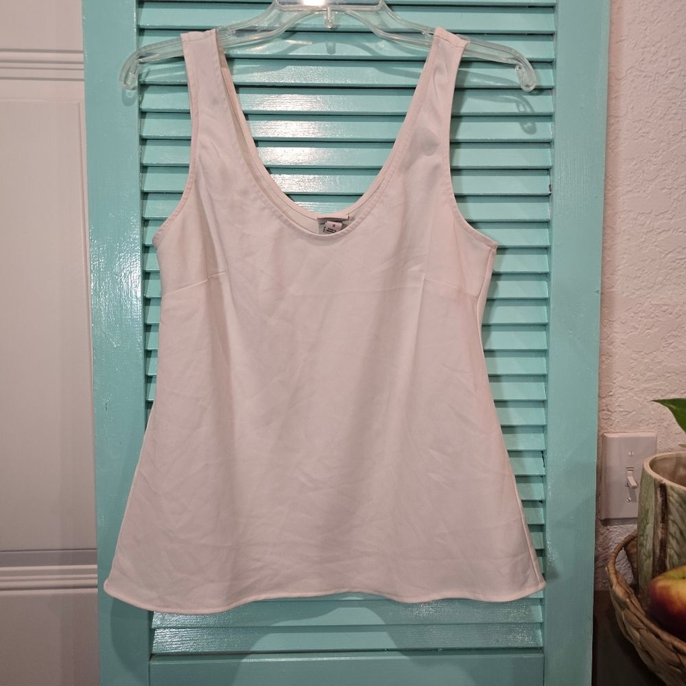 A New Day Cream Asymmetrical Sleeveless Tank Top